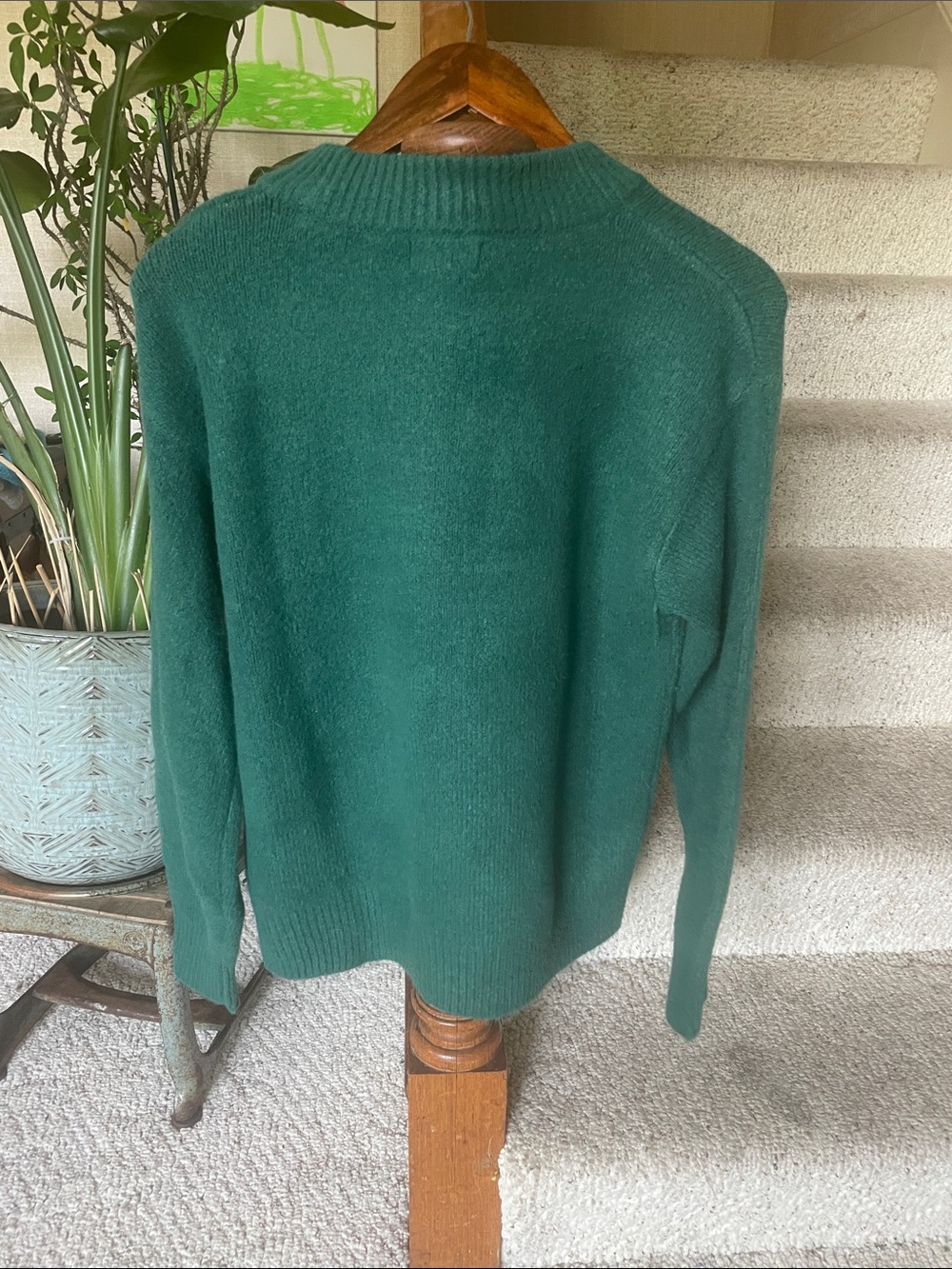 Universal Thread Alpine Hotel 'Top of the World' Green Crewneck Holiday Sweater - Picture 3 of 7